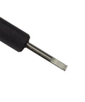Hardworking Platen Roller R10085000 For SATO GL408E GL412E Thermal Barcode Printers close-up view showing metal tip and rubber handle.