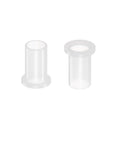 Flanged Sleeve Bearing Set, 10 Pcs, 8mm x 9.55mm x 17.5mm Nylon Oilless Bushing for Machinery and Equipment, White, Self-Lubricating Nylon Bearings