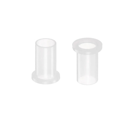 Flanged Sleeve Bearing Set, 10 Pcs, 8mm x 9.55mm x 17.5mm Nylon Oilless Bushing for Machinery and Equipment, White, Self-Lubricating Nylon Bearings
