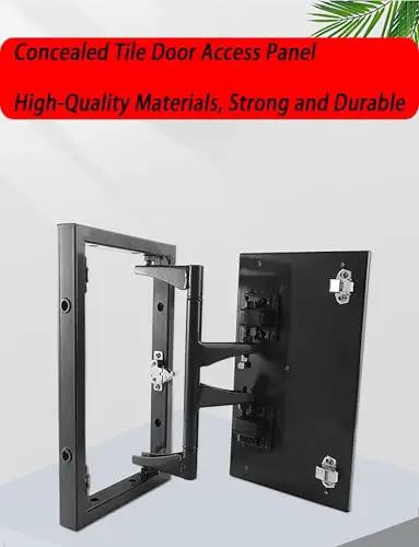 Heavy Duty Concealed Door Hinge Kit Rock Solid Pivot Brackets For Heavy Load Wall Doors And Hidden Access Panels Built To Last