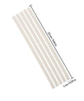Forty Pieces White Pp Plastic Welding Rods For Car Bumper Repair Kit, showing five rods, each 23 cm long and 1 cm wide.