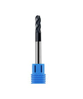 Five Pack Quarter Inch Ball Nose Carbide End Mills ALTiN Coated, Four Flute CNC Milling Bits For Alloy And Hardened Steels, single bit