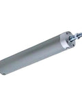 Compact Round Body Pneumatic Cylinder CG1BA32-50Z, aluminum frame, designed for automated assembly lines and robotic applications.
