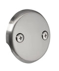 2-hole faceplate from Tubular Bathtub Waste And Overflow Assembly With 14 Inch 1-1/2 Inch Tubes White Finish ADA Approved Tip Toe Drain Plug