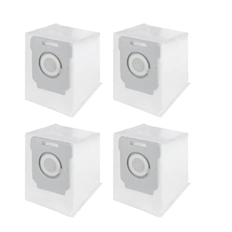Four vacuum bags from All In One Replacement Parts Kit For Roomba S9 Series Vacuum Cleaner, easy to install, fits 9150 9550 S9 Plus models