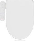 GX Wave Bidet Toilet Seat With Elongated White Finish Powerful Stainless Steel Nozzle Three Wash Modes Bang For Your Buck