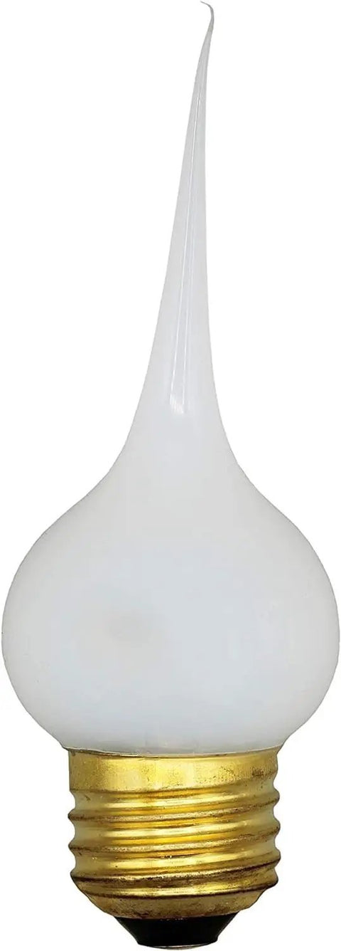 Close-up of a silicone bulb showcasing champagne exterior, part of Beefed-Up Value Pack Of 6 Silicone Light Bulbs With Champagne Exterior, 7.5W Medium Base, Individually Boxed For Safe Shipping And Gift Ready, Delivers A Cozy Warm Orange Glow When Lit.