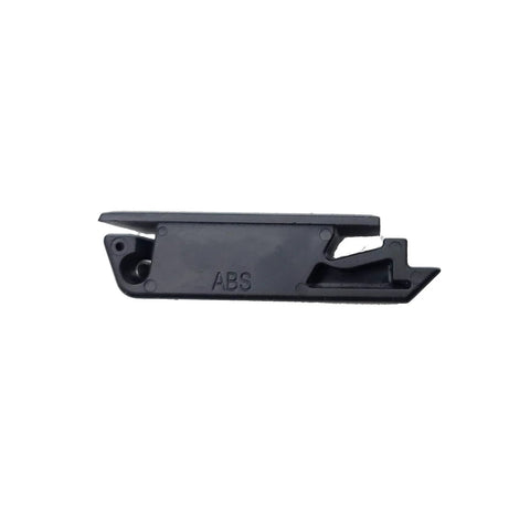 Flush Panel Slide Latch Push To Close For 1.6mm Panel Thickness And 6.4mm Grip Black Finish Durable ABS Body With Stainless Steel Spring