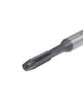 Close-up of M3 X 0.5 Spiral Point Threading Tap H2 Tolerance High Speed Steel TICN Coated Round Shank Square End