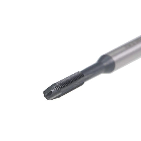 Close-up of M3 X 0.5 Spiral Point Threading Tap H2 Tolerance High Speed Steel TICN Coated Round Shank Square End