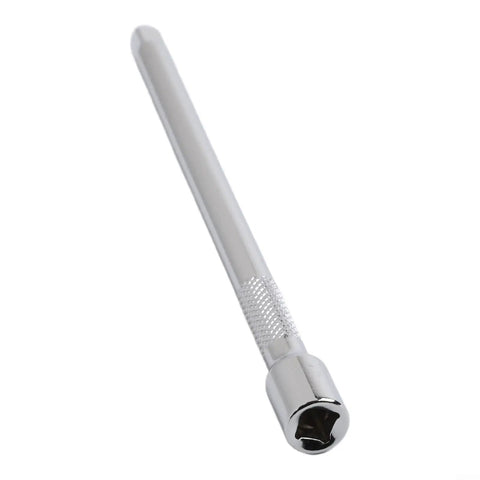 Pro Grade Chrome Vanadium Socket Extension Set With One Quarter Inch, Three Eighths Inch And One Half Inch Wobble Extensions, Spring Loaded Ball Detent, Knurled Grip, Rustproof Auto Mechanic Tool Kit For Offsets And Tight Spots, chrome vanadium extension with knurled grip