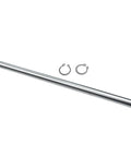 Go Kart Jackshaft 12 Inch Long 5/8 Inch Diameter With 3/16 Inch Keyway For Mini Bike with circlip slots visible on white background