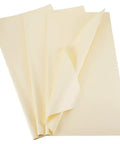 20 Pack Flower Wrapping Paper 22 By 22 Inches Waterproof Floral Bouquet Paper For Gift Bags DIY Florist Supplies Festive Home Party Decor Old Lace Look That Pops, shown in cream color sheets overlapping.
