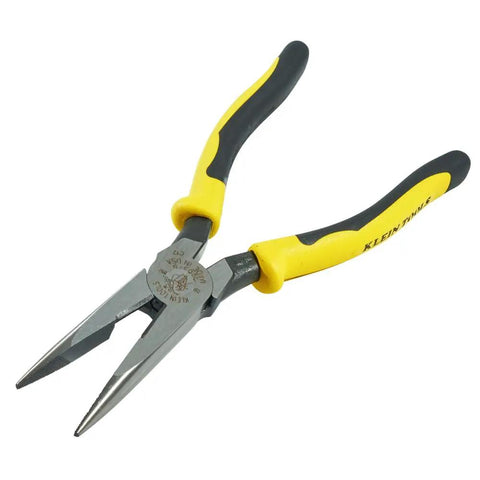 Beefy 8 Inch Needle Nose Pliers With Extended Handles For Extra Reach And Leverage Induction Hardened Cutting Edges High Leverage Design