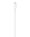 Apple USB-C to Lightning charging cable, 1 m, white, USB-C on one end and Lightning connector on the other