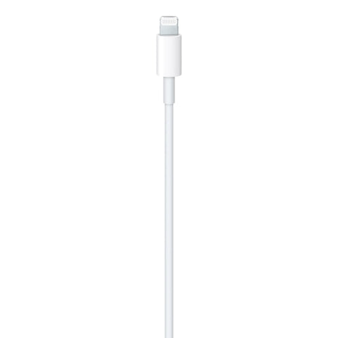 Apple USB-C to Lightning charging cable, 1 m, white, USB-C on one end and Lightning connector on the other