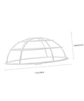 Premium Stainless Steel Fire Sprinkler Head Deflector, 7.1in x 2.6in, white guard for protecting sprinkler from damage