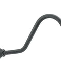 Waterhill Curved Shower Arm Extension In Matte Black Wrought Iron Finish, 14 Inch Length, One Half Inch IPS Metal Construction