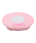 Electric Desk Cup Warmer And Cooler For Coffee Mugs Cans Bottles Precise Hot Cold Temp Control sleek pink design with touch buttons