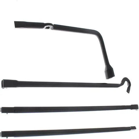 Toyota Tacoma 2005-2013 Spare Lug Wrench Tire Tool Kit Replacement Part OEM Quality Beefed-Up Heavy Duty Set, four black components displayed