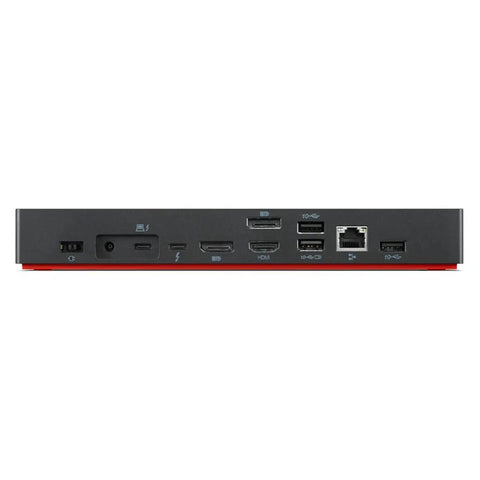 Thunderbolt 4 Docking Station With 100W Charging, 4K 8K Display Support, HDMI USB-C Ports, showing various connection ports.