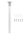 555mm Folding Table Leg Detachable Aluminum Alloy Beefy Heavy Duty Silver Space Saving Leg with screws and anchors