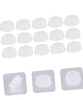 Transparent Silicone Flute Plugs And Open Hole Key Caps Kit for Easy Tone Tweaks, 24-piece set detail view.