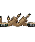 Heavy Duty 2 Inch Double Check Backflow Preventer Valve Quiet Water Flow Rock Hard Defense No Sweat Install Pro Grade Brass installed.