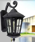 Top Shelf Heavy Duty Aluminum Outdoor Wall Sconces Waterproof Modern Minimalist Design Rust Proof Glass Shade on wall