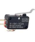 10 Pack Micro Limit Switch V 154 1C25 Momentary SPDT Snap Action 3 Pin Long Straight Lever Arm Built For Appliances Automation Gear