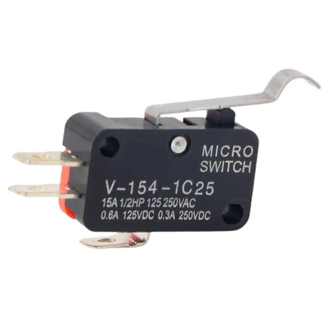 10 Pack Micro Limit Switch V 154 1C25 Momentary SPDT Snap Action 3 Pin Long Straight Lever Arm Built For Appliances Automation Gear