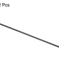 Carbon Fiber Tubes 6x8x420mm Matte Surface 3K Roll Wrapped Round Tubing For RC Drones, 2 pcs, full length view