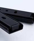 Ultra Smooth Full Extension Drawer Slides 18 Inch Rails Replacement Track Glides for kitchen cabinets and more, black metal