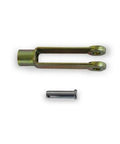 Clevis Pin Kit With Yoke And Cotter Pin Five Eighth Inch By Eighteen Thread Four And Fifteen Sixteenths Inch Long Forged Steel Construction Zinc Plated