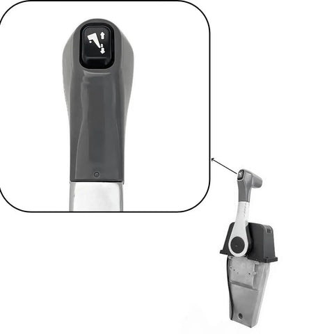 Suzuki Outboard Remote Control Assembly 67200-93J13 Top Mount Power Trim And Tilt, focus on control lever detail.