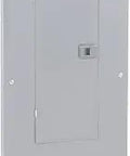 Heavy-Duty 200 Amp Main Breaker Load Center, 30-Space 60-Circuit Indoor Panel With Cover, shown closed vertically
