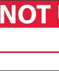 Pro Tier Do Not Use Inspection Label Built Tough For Factory Floor Machinery Heavy Duty Warning Sticker With Solid Grip Adhesive For No Nonsense Equipment Safety Tags, red background with white text, safety warning label.