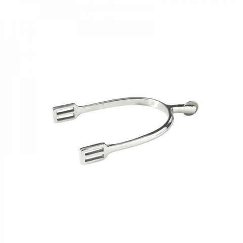 Round Wheel Spurs Stainless Steel for Women and Men, single spur image showing smooth finish and shank detail
