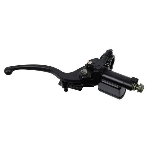 Left Hand Hydraulic Brake Lever Master Cylinder for Mini Bike ATV Quad Dirt Bikes, 7/8 inch, top view, fits GY6 engines