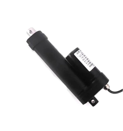 Heavy Duty IP68 Waterproof Linear Actuator 12 Volt Electric Push Rod High Thrust Motor Drive 50mm Stroke on white background.