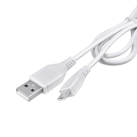 Heavy Duty USB Data Sync Cord Compatible With Icy Dock Mb662ueb 2s Dual Bay Sata Hdd Enclosure, white 3-foot cable with USB connectors.