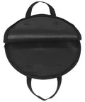 Hella Tough Octopus Practice Pad Storage Bag For 10 Inch Dumb Drum, round black Oxford cloth with carry handles.