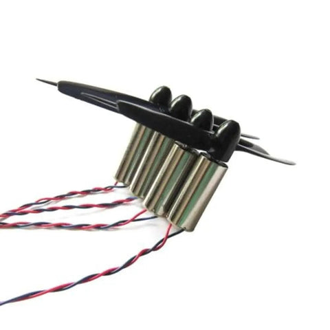 8520 Coreless Brushed Micro Motor Set with 8.5x20mm Motors and 75mm CW CCW Propeller for Micro Quadcopters 3-5V