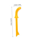 Two Pack Woodworking Push Sticks And Push Blocks Set For Woodworking Safety Red And Yellow Durable Carpenter Tools For Table Saw Router Jointer Cabinets And More - Yellow Push Stick with Measurements