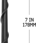 7 inch black Jeep Wrangler Antenna Replacement For JL JK JT Gladiator 2007 Through 2025 with copper core and spiral design
