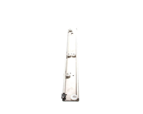 Drawer Rail GT011165 OEM Replacement Part for fridges and freezers, durable metal rail guide shown from top view