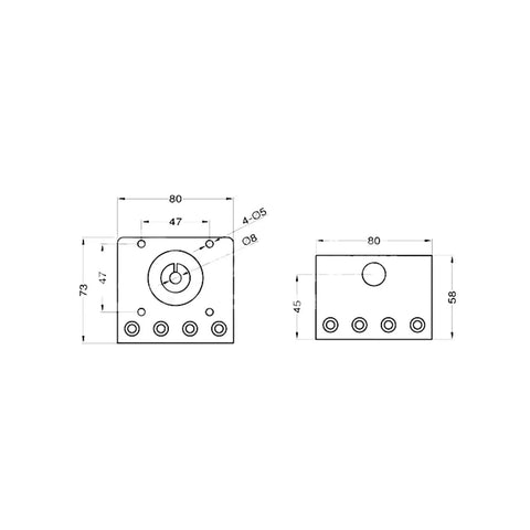 GX80 SFU1605 200mm CNC Linear Guide Rail Actuator System Module For Table Mount No Motor With Coupling Compatible With 60ST Servo technical drawing