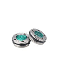 Custom Dope Green Four Leaf Putter Screws And Adjustable Weights 20 Gram Total Setup showing steel and tungsten design.