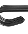 Close-up of 3 Ft Wrought Iron Handrail For Indoor Outdoor Stairs And Decks, Wall Mounted Black Metal Railing, Made In USA, Includes Hardware For Easy Installation Today.