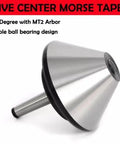 Bull Nose Lathe Live Center 120mm 75 Degree MT2 Compatible Alloy Steel Tailstock Center precision triple ball bearing design